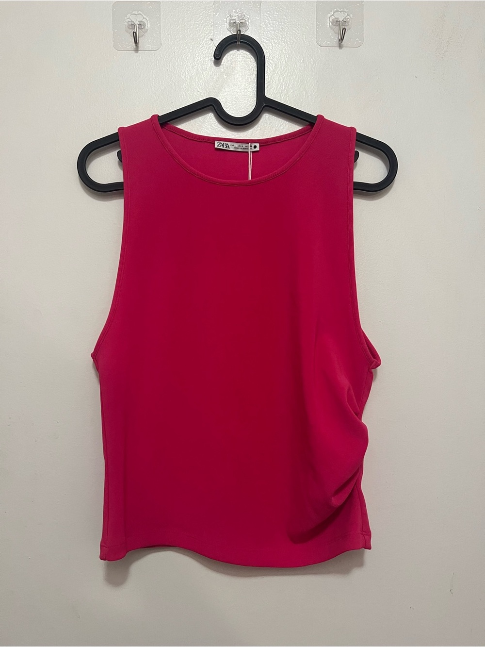 Zara Hot Pink Sleeveless Tank Top NWT